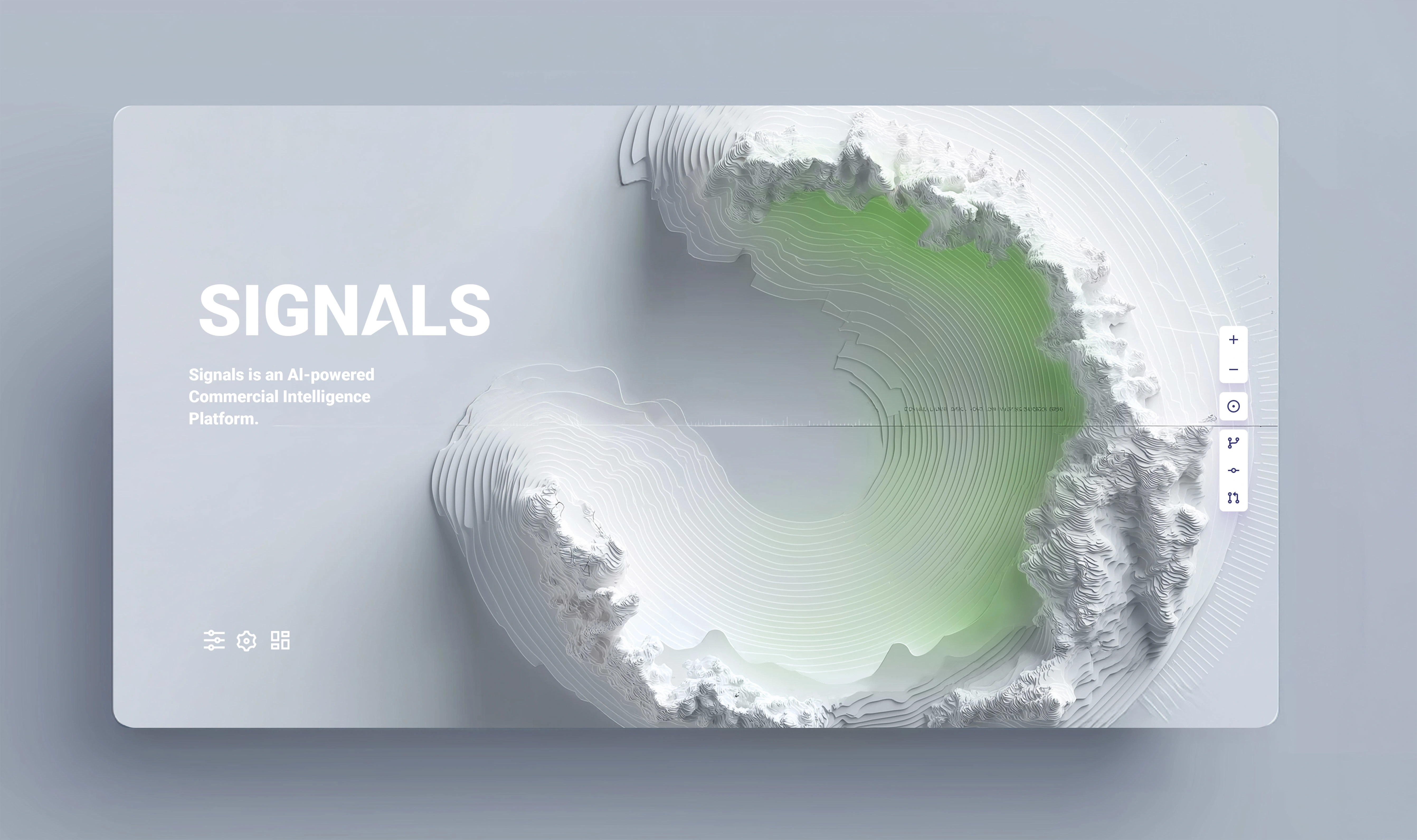 Signals as living terrain, vision frame